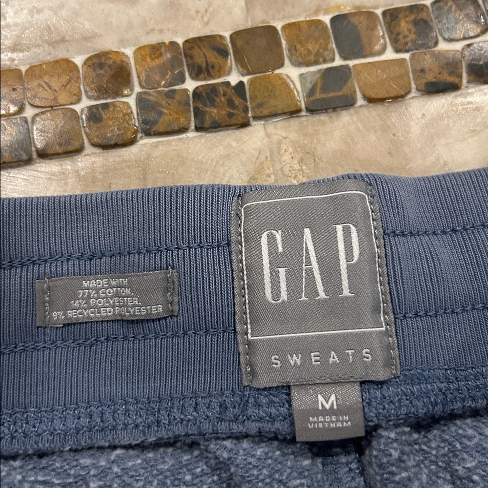 GAP Slate Blue Women’s Sweatpants / Joggers Elastic Drawstring Waist Size M - Picture 4 of 7
